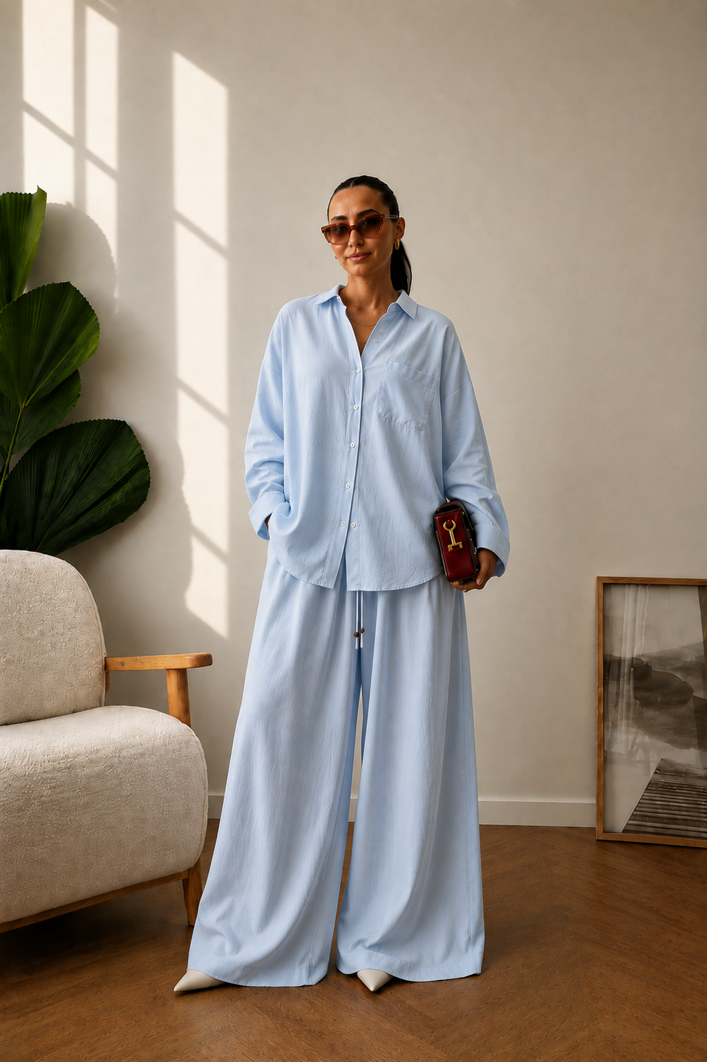BABYBLUE LINEN SET