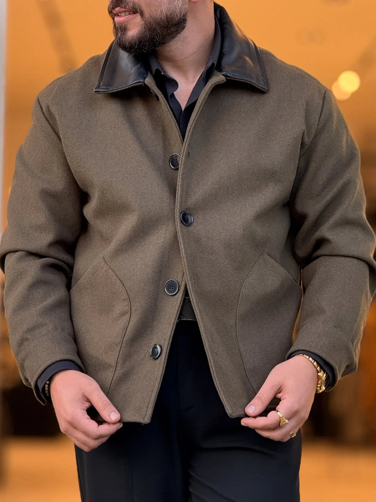 Modern Flow Jacket - BROWN