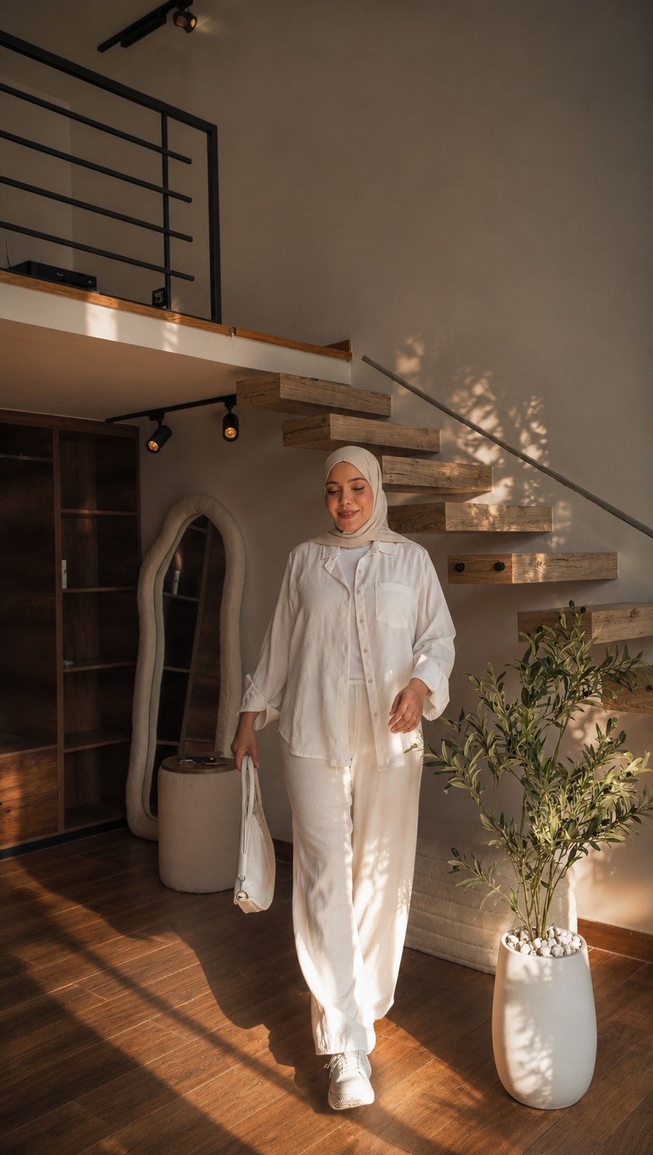 WHITE LINEN SET