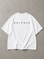 WHITE OVERSIZED “PRINTED” T-SHIRT