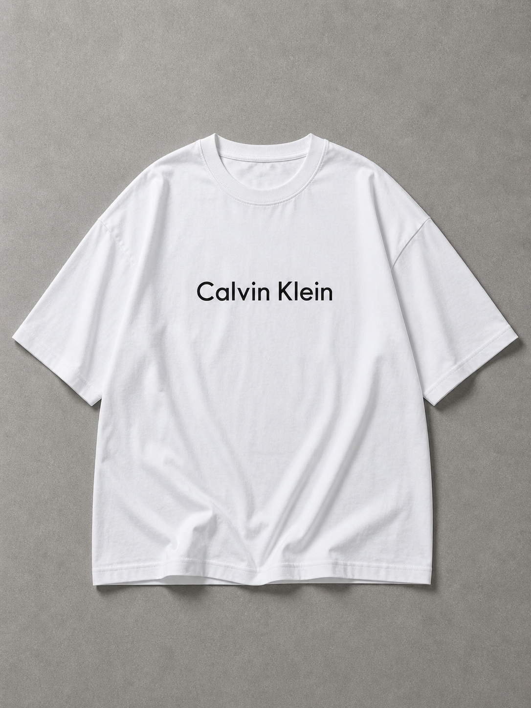 WHITE OVERSIZED “PRINTED” T-SHIRT