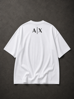 WHITE OVERSIZED PRINTED T-SHIRT