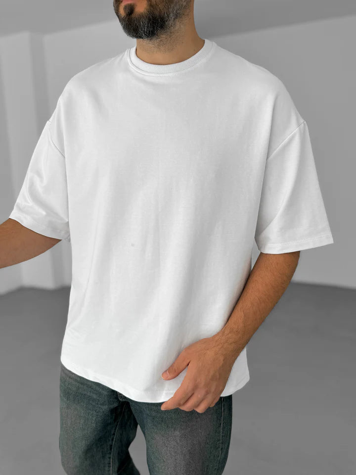 Basic Oversize T-Shirt - Beige
