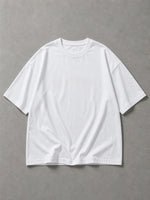WHITE BASIC OVERSIZED T-SHIRT
