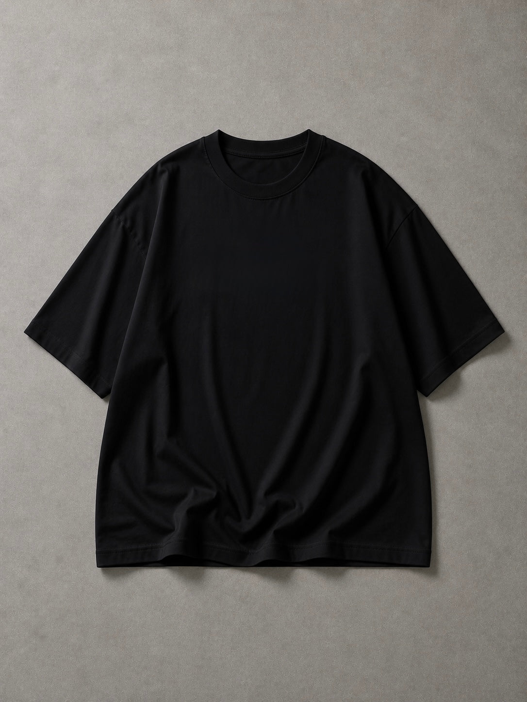 BLACK BASIC OVERSIZED T-SHIRT