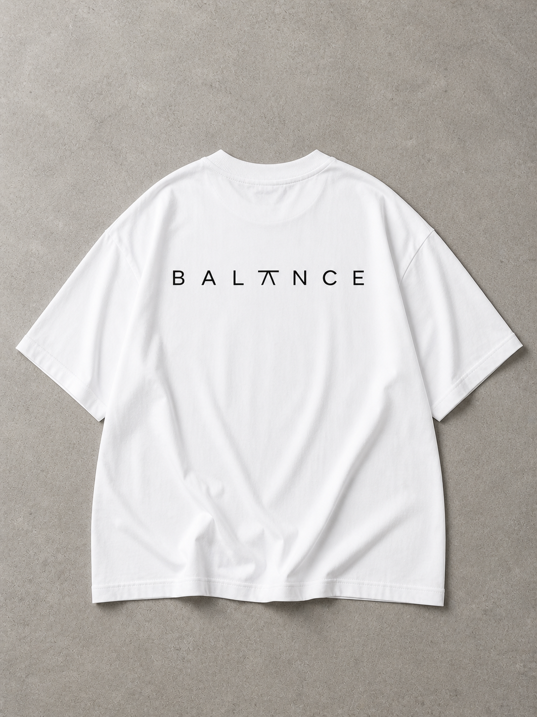 WHITE OVERSIZED “PRINTED” T-SHIRT